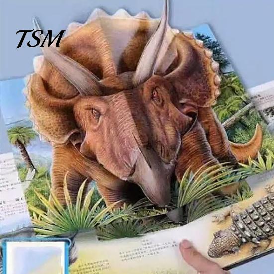 Интерактивная книга про динозавров 3D Энциклопедия Prehistorica Pop-Up Образовательная для детей 1-3 Подарок Любителям Открытие