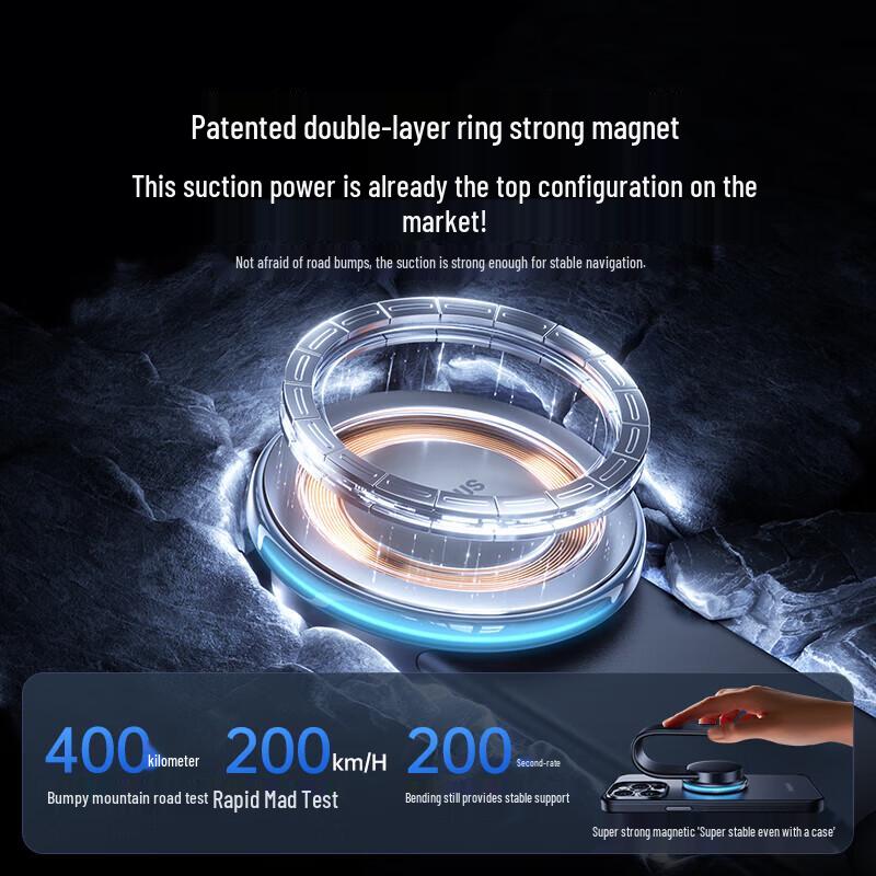 Baseus Беспроводной автомобильный держатель для телефона MagSafe