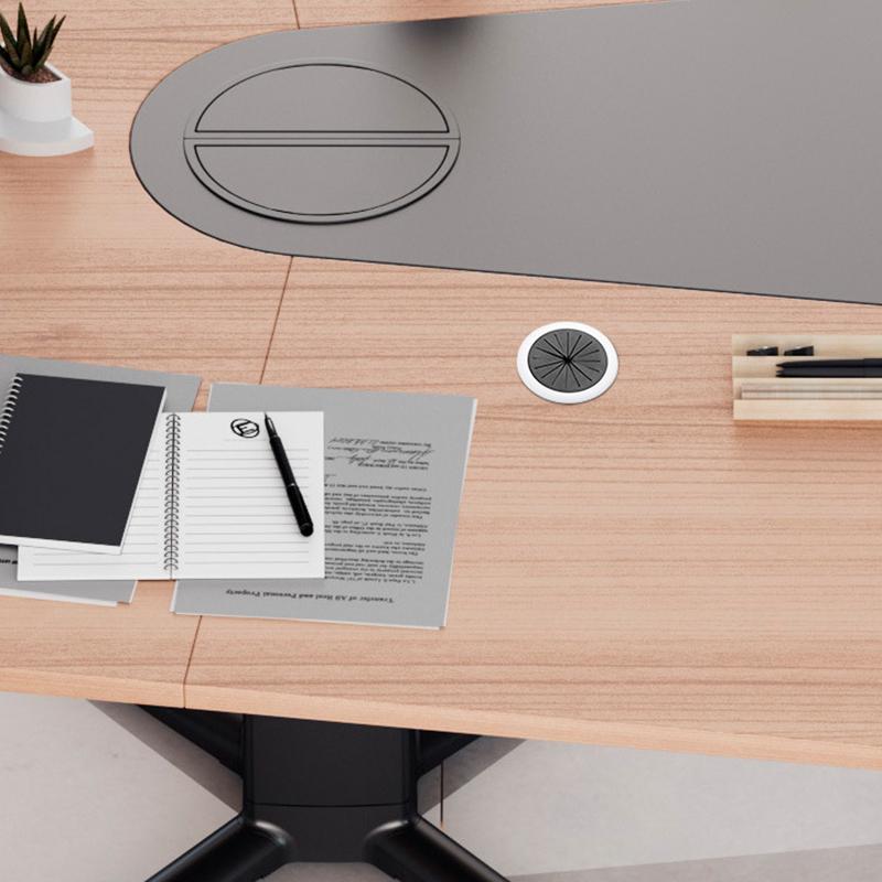 50/60 мм настольная втулка для шнура крышка отверстия для провода крышка выходного отверстия нитепродевающая коробка коробка для пропуска кабеля офисный настольный органайзер для кабеля