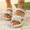 Сандалии, Летний новый товар в сказочном стиле для женщин, Знаменитые в интернете, Нескользящие на плоской подошве, С открытым носком, Универсальные студенческие пляжные сандалии