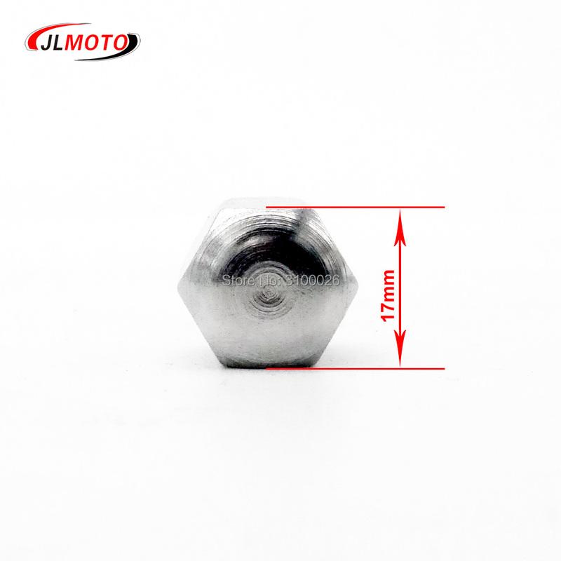 4pcs M10X50 Chrome Wheel Hub Bolt Fit For Jinling Alloy Aluminum Rim Wheel ATV Buggy UTV Quad Bike Go Kart Vehicle Moto Parts