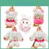 Lovely Plush Sweet Bunny Bear Creative Cartoon Car Keychain Student Backpack Pendant Wholesale
