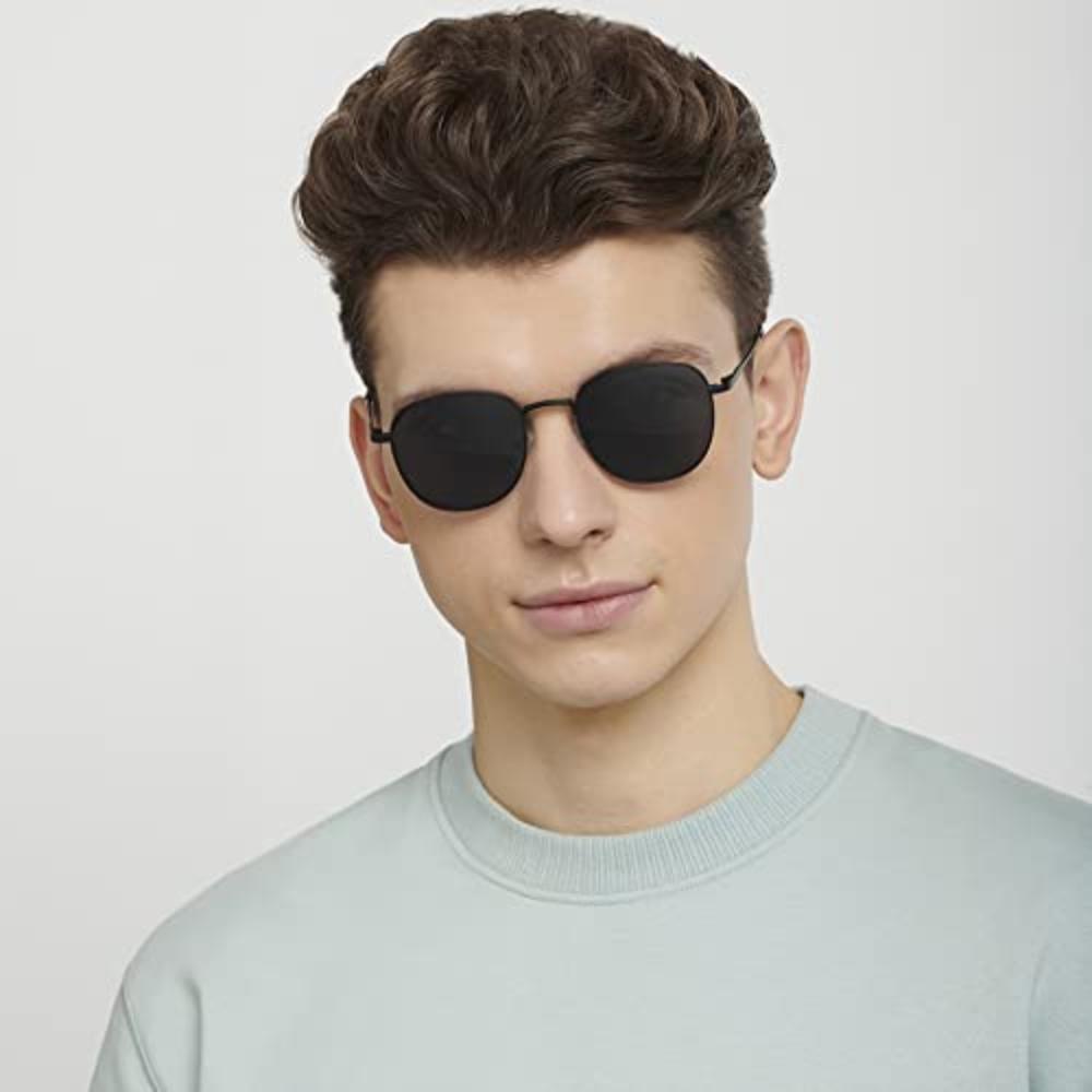 Новейшие и стильные фирменные солнцезащитные очки с полной оправой в круглой оправе / для мужчин и женщин