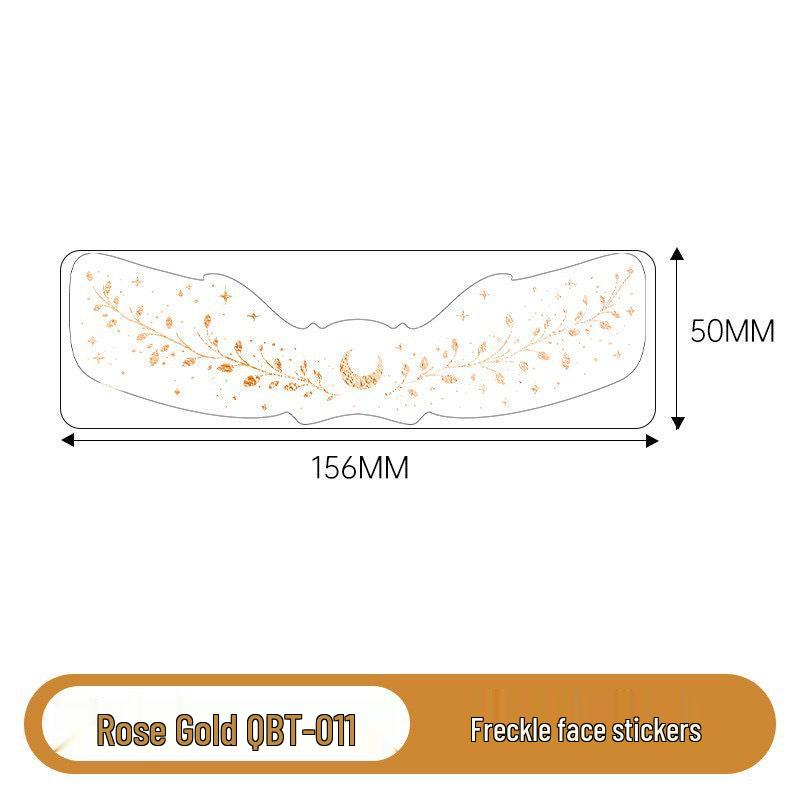 Gold & Silver Glitter Waterproof Christmas Freckle Tattoo Stickers for Party Makeup