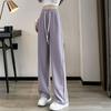 Elegant Women's Summer Sports Pants Korean Style Fashion High Waist Loose Casual Ice Silk Wide Leg Pants Baggy Oversize Y2K