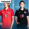 ТАИЛАНД Национальная женская волейбольная форма 2023 года для фанатов, версия для печати, быстросохнущая рубашка-поло из полиэстера с коротким рукавом, форма с логотипом Таиланда, спортивная форма в помещении