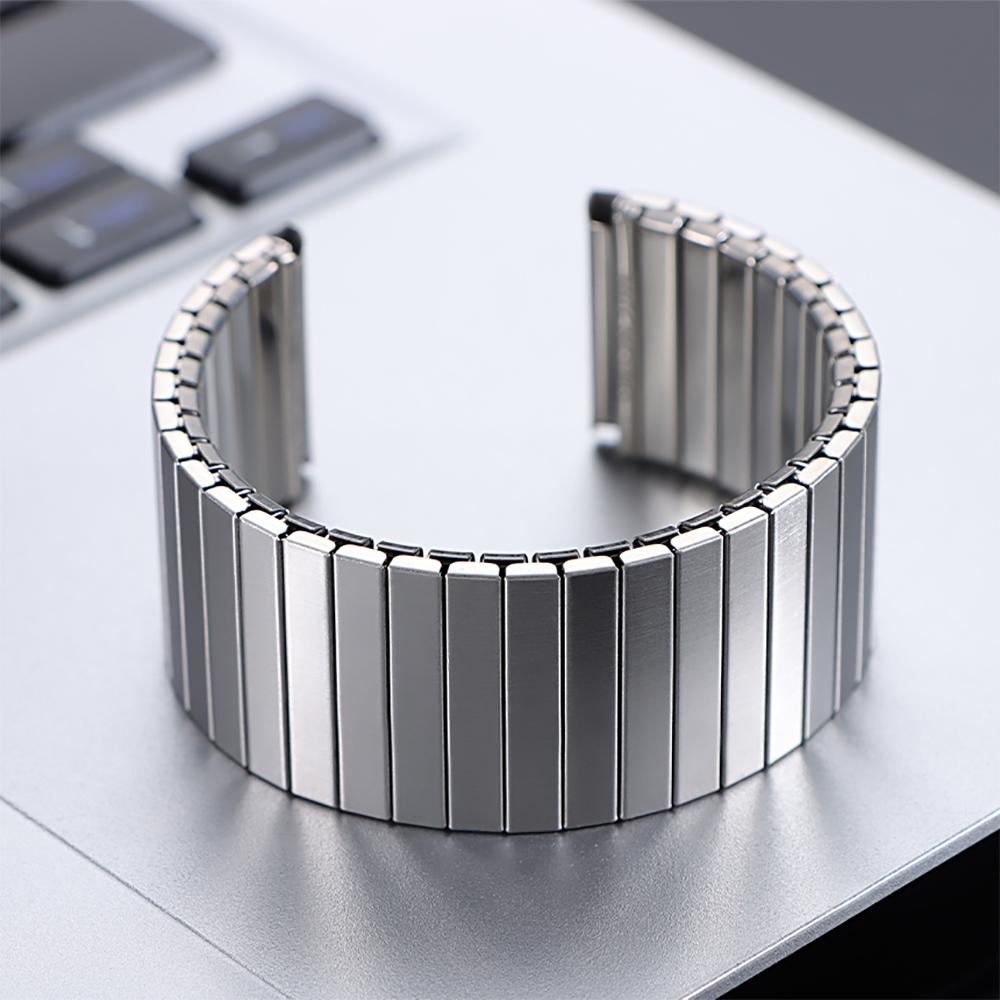 Эластичный металлический ремешок для часов Swatch 18/20/22 мм, растягивающийся, из нержавеющей стали, мужской, женский, браслет, аксессуары