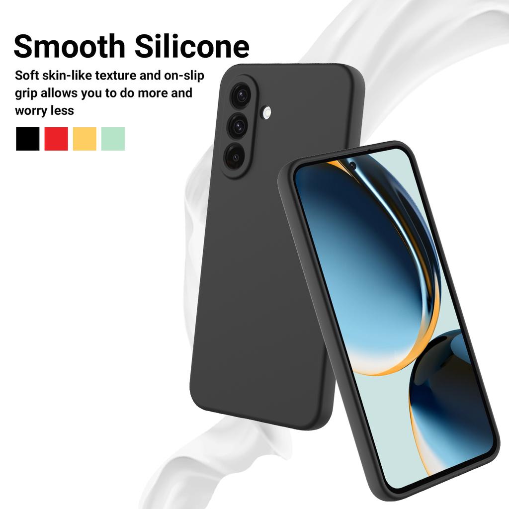 For Samsung Galaxy F56 5G/M56 5G Liquid Silicone Case Phone Back Cover with Hand Strap