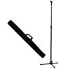 Kikutani MS-120B Straight Microphone Stand, 170cm Tall, with Microphone Holder and Carrying Bag