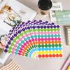 6 Sheet Colored Dot Stickers Round Color Coding Labels Polka Circle Dot Label Sticker for Office,Classroom Party Decoration