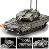Военный Танк ОБТ Второй мировой войны из кирпичиков Тяжелый танк строительные блоки Модель танка Игрушка для мальчика подарок