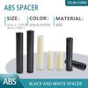 9x6.2mm 11x5.2mm ABS Spacer Non-Threaded Plastic Round Standoff PCB Board Spacers Black White 3mm~50mm Length