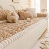 Thick Plush Shu Velvet Sofa Cushion with Non-Slip Cover for Autumn and Winter