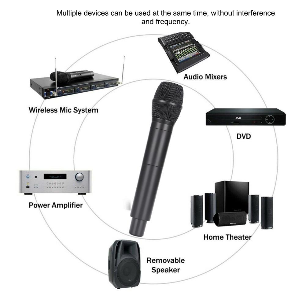 Профессиональный UHF-микрофон, ручной микрофон, для пения на сцене и в офисе