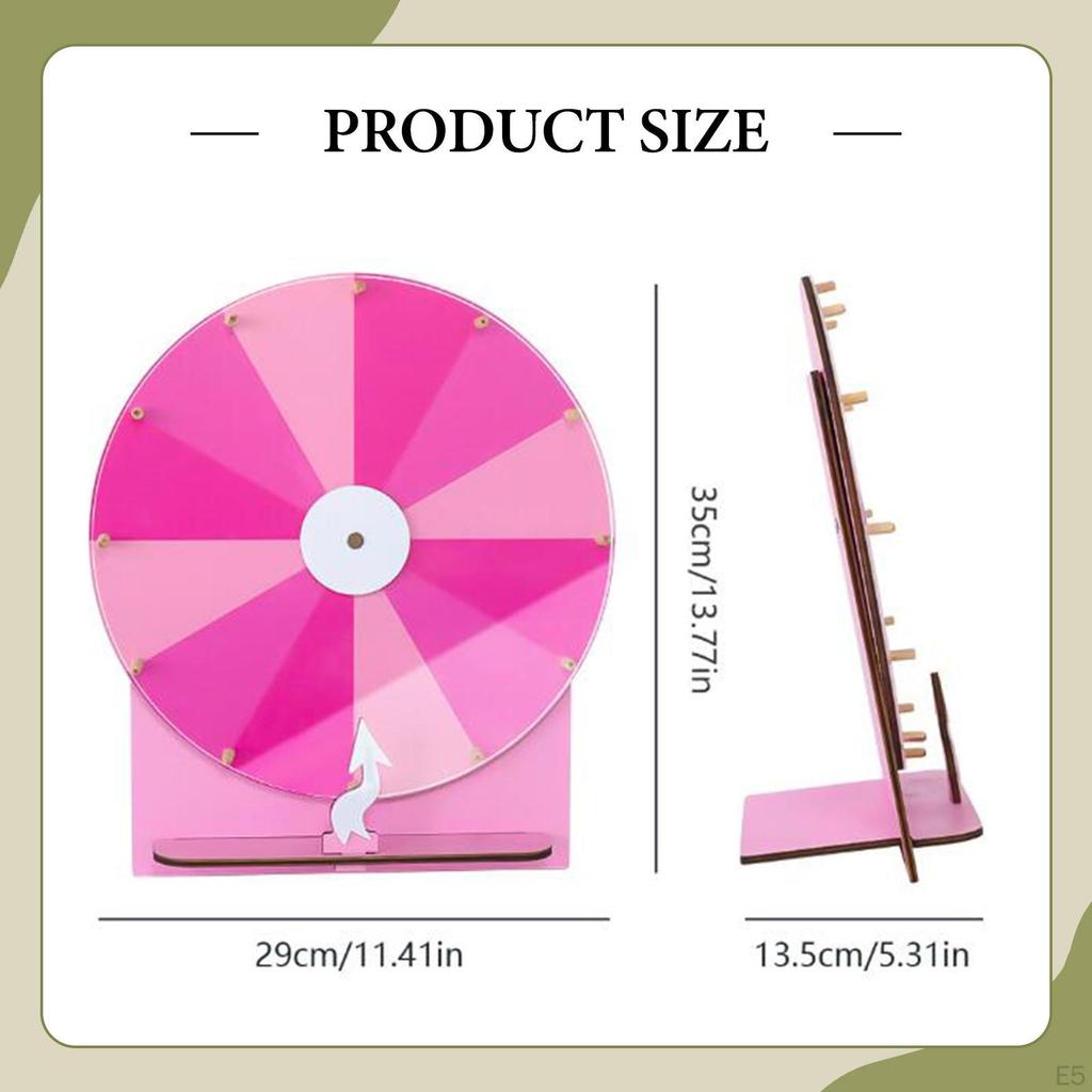 Настольная призовая рулетка «Колесо фортуны» с основанием, стираемый акрил, многоразовая, портативная для класса