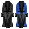 Men's Gothic V-neck Vintage Tuxedo Coat Long Button Jacket Coat