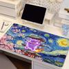 Mouse Pad Pokemon anime Gamer Keyboard Mousepad Gengar Starry Night oil painting Desk Mat Large Gaming Antifray Pad Mouse Mats