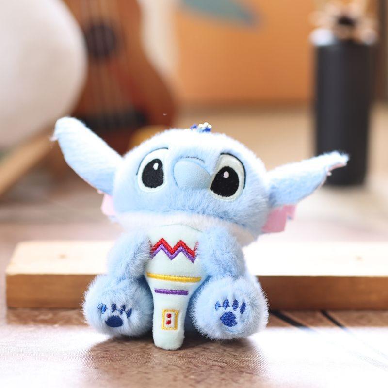 Stitch Cartoon Plush Doll With Durable Fabric For School Bags And Car Accessories