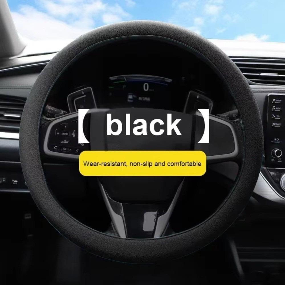 Silicone Car Steering Wheel Protector Anti-Slip Car Cover Vehicle Accessory DIY Installation