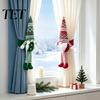 Gnome Curtain Tiebacks Christmas Plush Buckle, Scandinavian Santa Doll Tiebacks, Faceless Ornaments Dwarf Holdback Fastener for Holiday Home