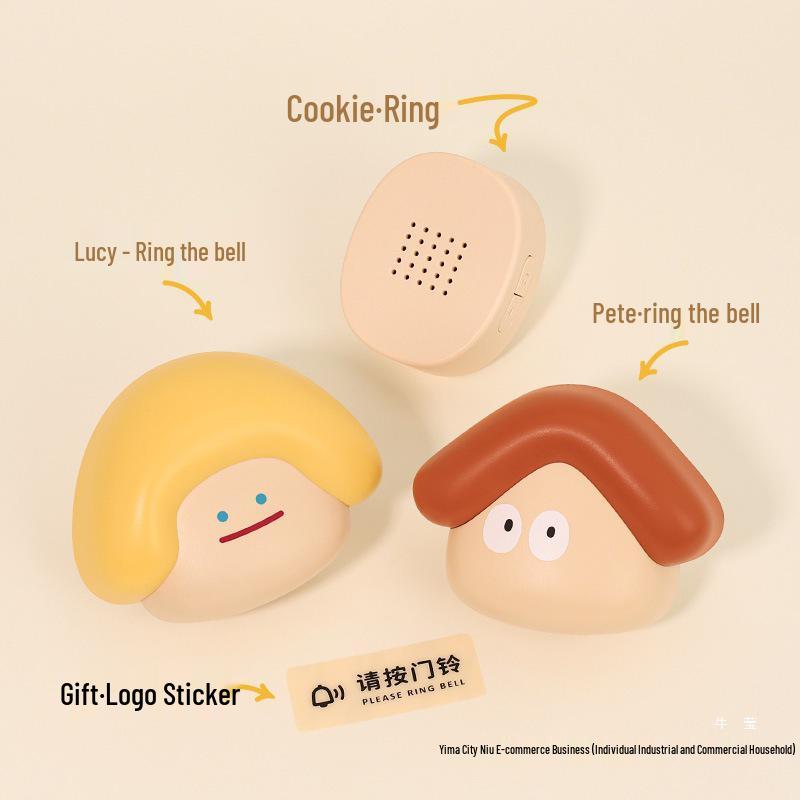 Nordic Cute Wireless Doorbell for Bedroom and Main Door - Lucy & Pete Design