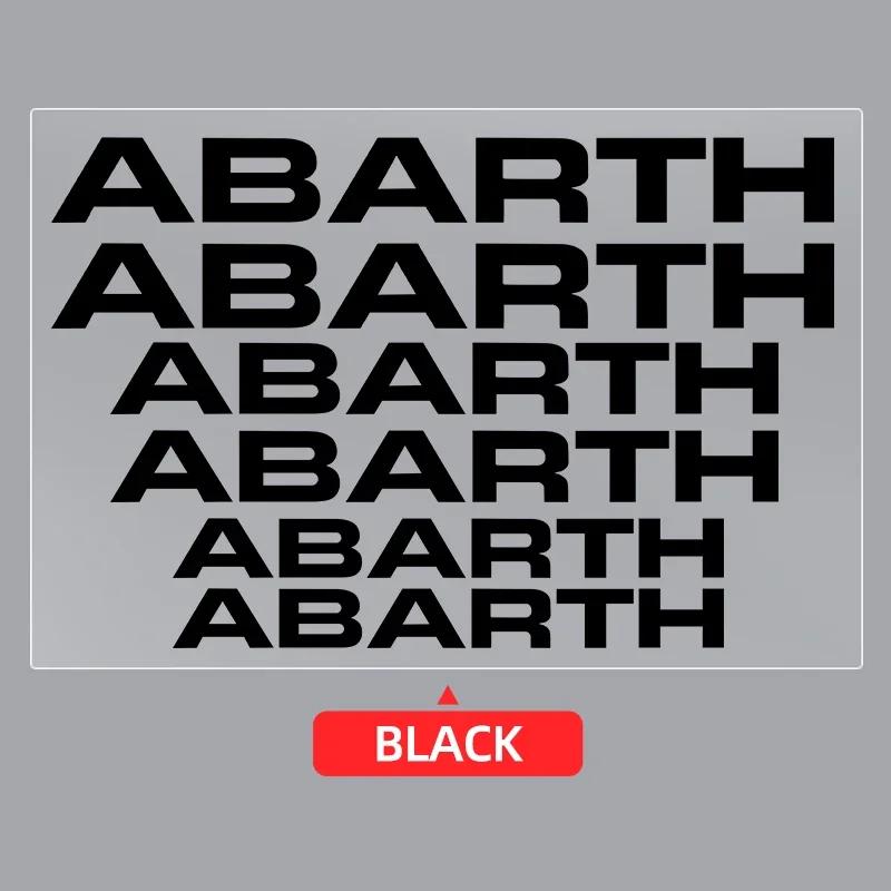 6pcs Car Brake Caliper Stickers Lettering Vehicle Decals Accessories Brake Disc Stickers Personalized Sticker For FIAT Abarth V3