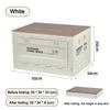 Folding Outdoor Storage Box Camping Camping Boxes With Lid With Wooden Lid Household Thickened Cloth Storage Organizer Cabinet