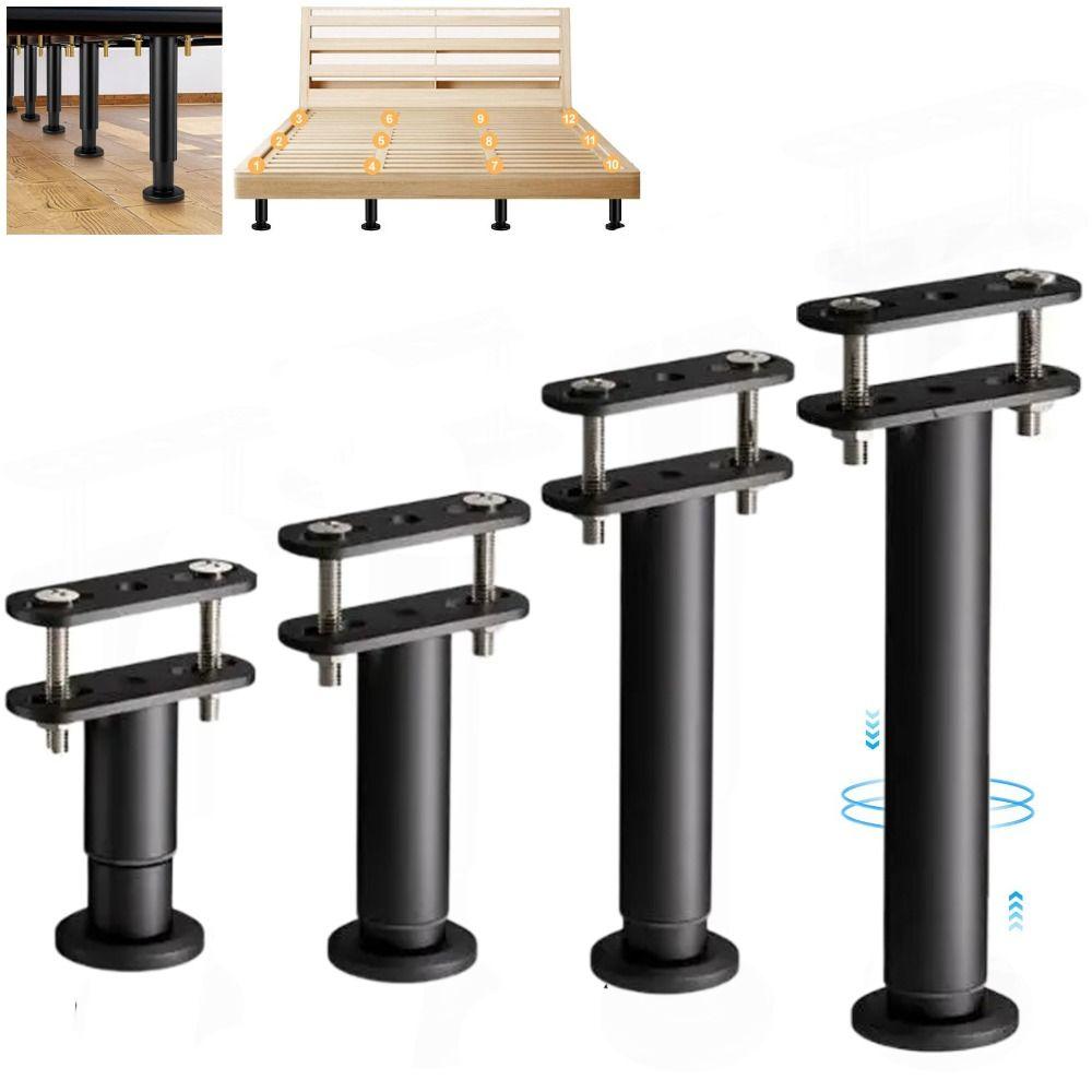 Metal Bed Frame Support Legs Adjustable Furniture Legs  for Sofa/Dresser/Chair/Cabinet
