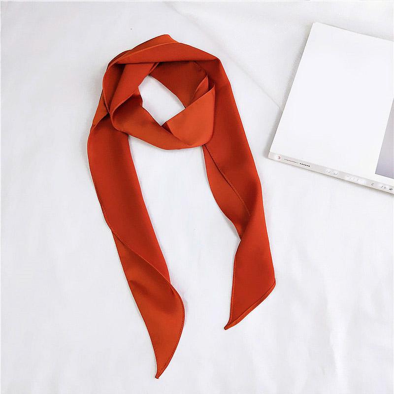 Хороший атласный квадратный женский ободок для волос на шею из шелка для женщин, обтягивающий женский галстук-шарф