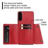 Винтажный кожаный держатель для карт Чехол для телефона для Samsung Galaxy S23+,S23 Карманчики для карт Двойные кнопки-защелки Флип-кошелек Чехол