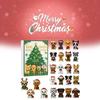 Dog Series Advent Calendar With Acrylic Festive Decor For Christmas Party Gifts