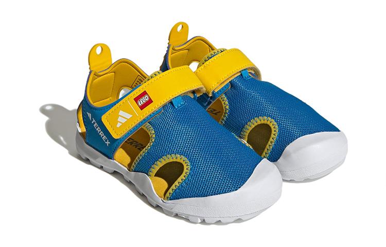 LEGO x Adidas Сандалии для детей Captain Toey, нескользящие, износостойкие, сине-желтые, Детские IE4977