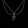 Niche Snake Necklace Personality Hottie Exaggerated Dark Tie Cool Collarbone Chain Cold Wind Hip Hop Girl