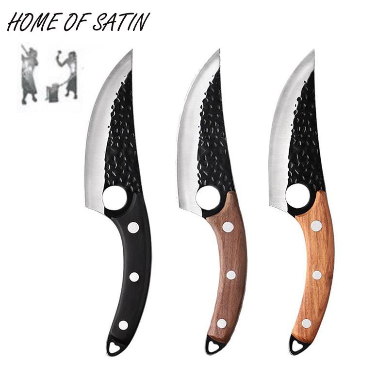 Кухонный нож для мясника, нож для обвалки мяса, нож ручной работы из нержавеющей стали, кованый нож для рыбалки, шеф-повара, охотничий резак Huusk