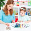 8 In 1 Toddler Busy Board Felt Fabric Puzzle Busy Dressing Learning Board Comfortable and Soft Carrying Handle Design