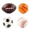 Novel Stress Relief Toys Filled Cotton Grip Ball Rugby Basketball Soccer Decompression Vent Foam Ball