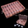 19.5x13x3.5CM Прямоугольный Регулируемый Контейнер-Коробка для Украшений Кейс Отсек Пластиковый Ящик для Хранения для Бусин Серьги 24 Отсека 1 ШТ