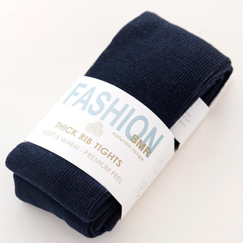 Thicken Warm Striped Woman Tights Autumn Winter Pantyhose Cotton Knitted Stockings Multi Colors Collant