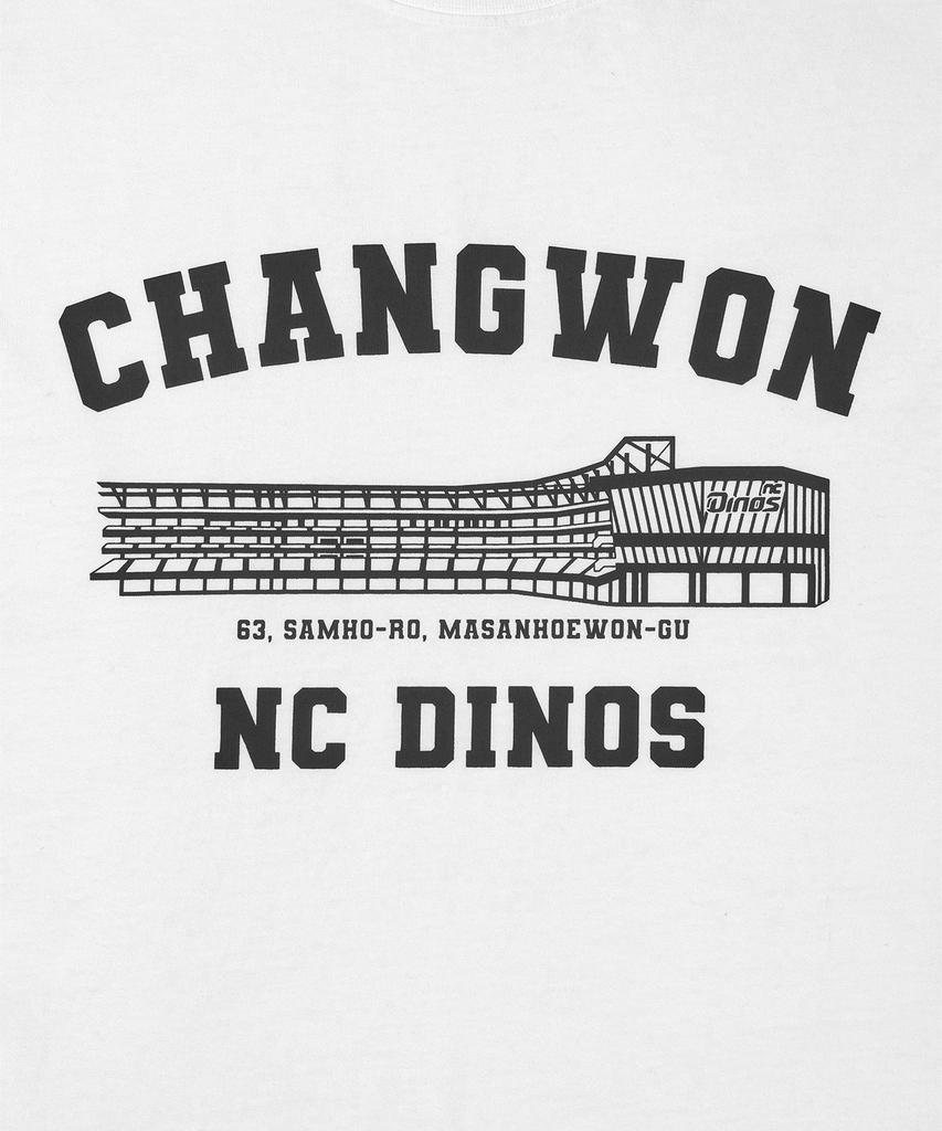Hangugyaguwiwonhoe Mss X Kbo Ballpark Футболка с коротким рукавом Белая [Чханвон Nc Dinos]