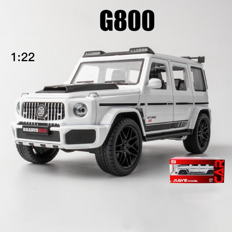 1:22 масштаба Benz G800, литая под давлением модель автомобиля из сплава, игрушечный автомобиль с откатным механизмом со светом и звуком для мальчиков и взрослых, подарок