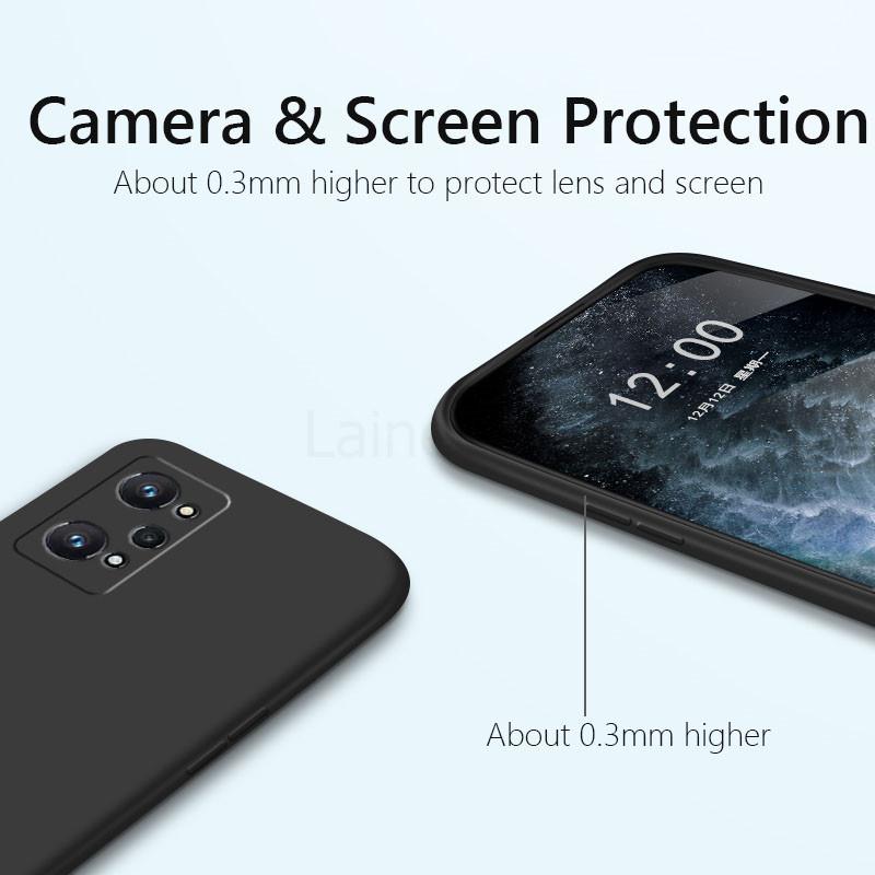 Для Realme GT2 Pro чехол из жидкого силикона, мягкий матовый защитный чехол для камеры для OPPO Realme GT2 GT 2 GT2Pro, чехлы для телефонов