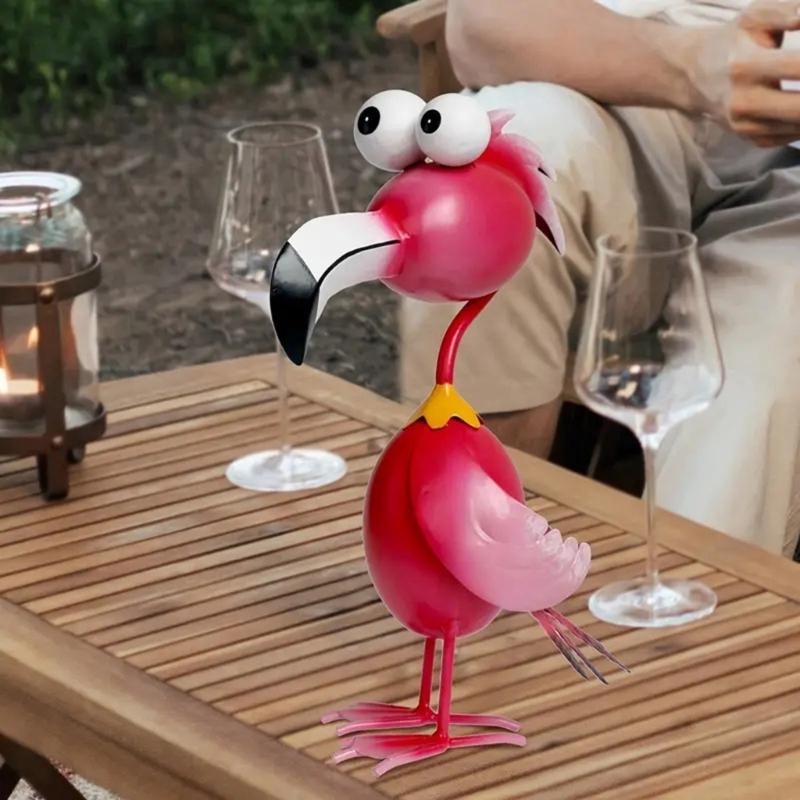 Элегантные Фламинго Павлины Курица Садовая Скульптура Долговечность Устойчивость к Ржавчине Железо Защита от Погоды Арт Декорация