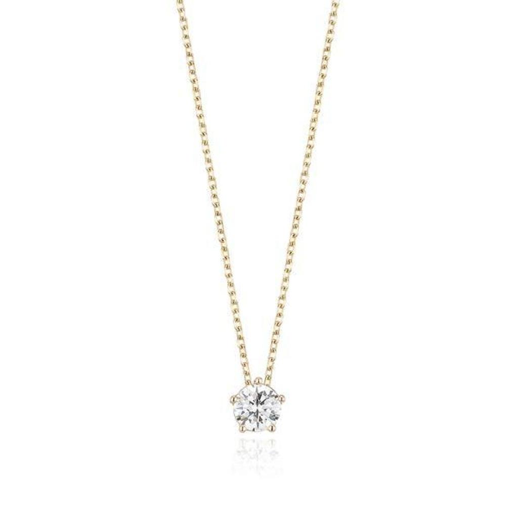 LLOYD Simple White Cubic 14k Necklace LNN23009G