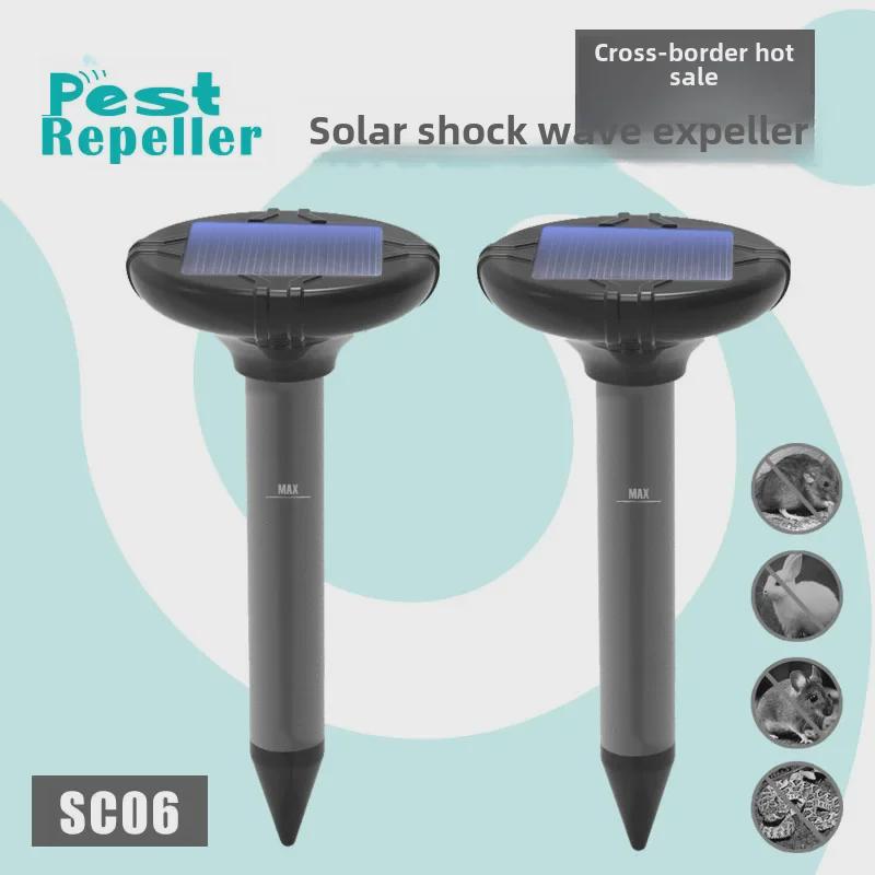 Отпугиватель змей и вредителей на открытом воздухе на солнечных батареях с вибрацией зуммера