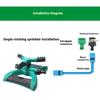 360° Sprinklers Irrigation Garden Lawn Sprinkler Automatic Watering Plants Rotary Gardening Supplies Agricultural Grass Fountain Nozzle