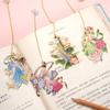 Hollow Book Clip with Tassel Pendant Pagination Mark Stationery Bookmarks  Book Lovers