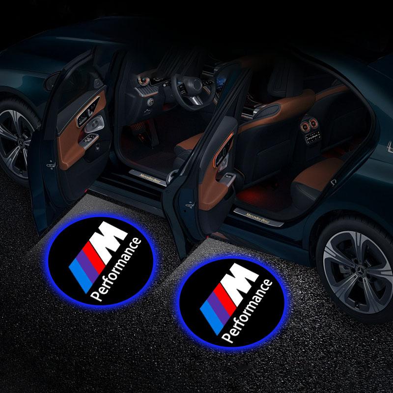 2pcs HD Led Welcome Light Car Door Projector Lamps Car Accessories For BMW 3 5 6 7 Serie X3 X5 X6 M E70 E71 E90 E91 F30 F10 E92