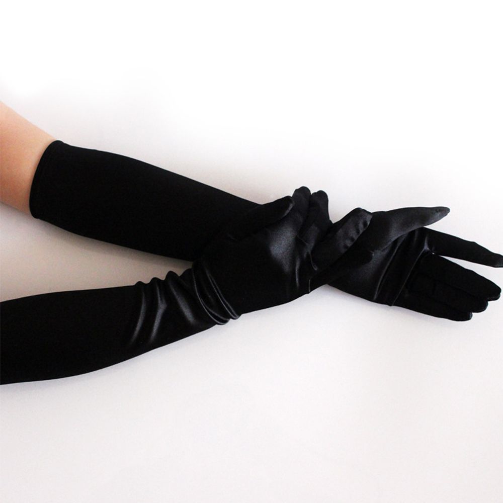 Ladies Parties Sunscreen Performance Satin Finger glove Driving Gloves Long Gloves Prom Gloves