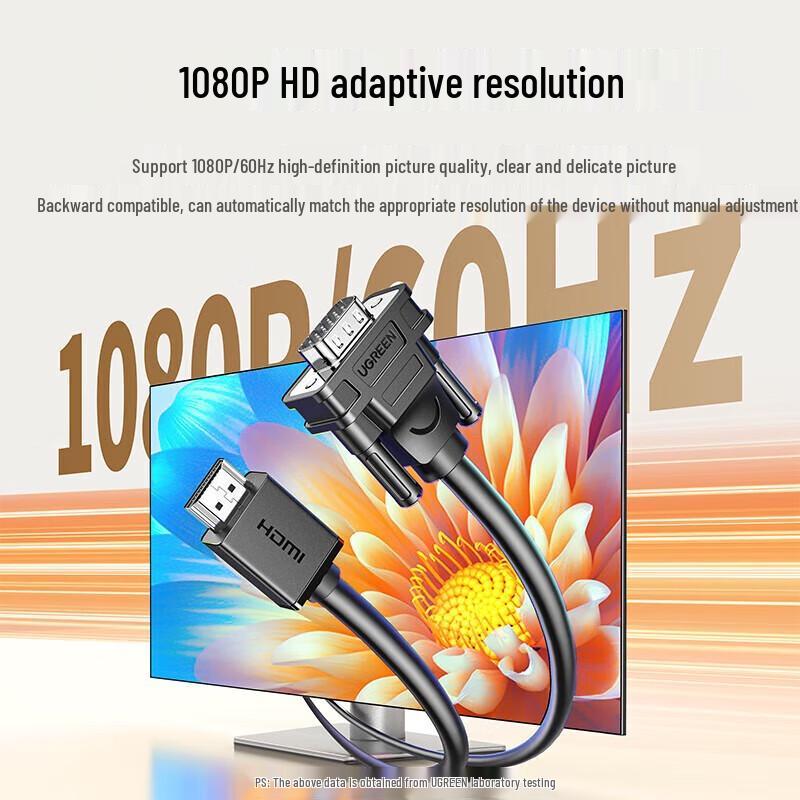 Ugreen Кабель-конвертер HDMI в VGA HD144, 1 метр