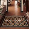 Retro Geometric Door Mat High-Quality Entrance Rug Non-Slip Cuttable Doormat